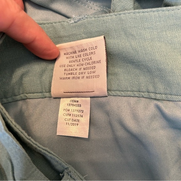NWT, Torrid Teal Linen Tie Front Shorts, Size 12 - Picture 6 of 6